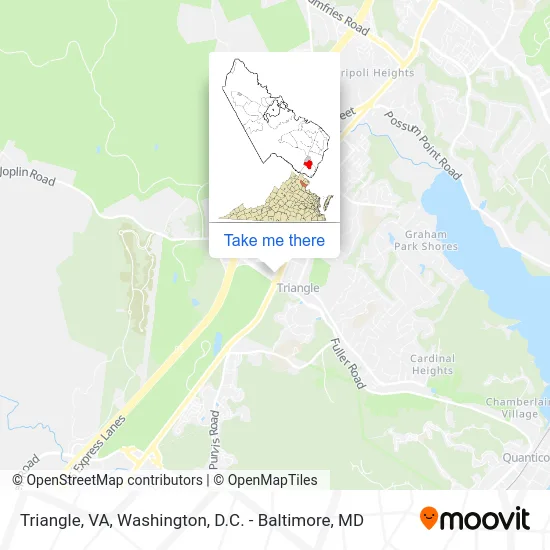 Triangle, VA map