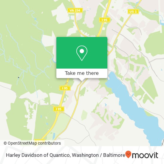 Harley Davidson of Quantico map