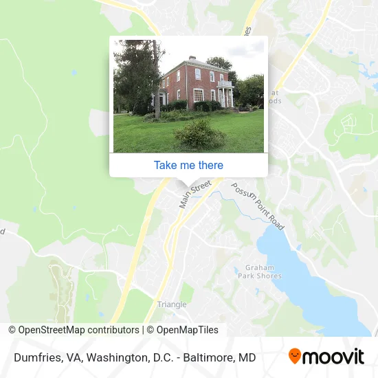 Dumfries, VA map