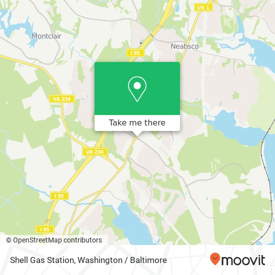 Shell Gas Station map