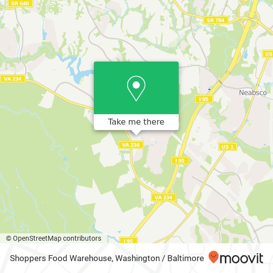 Shoppers Food Warehouse map