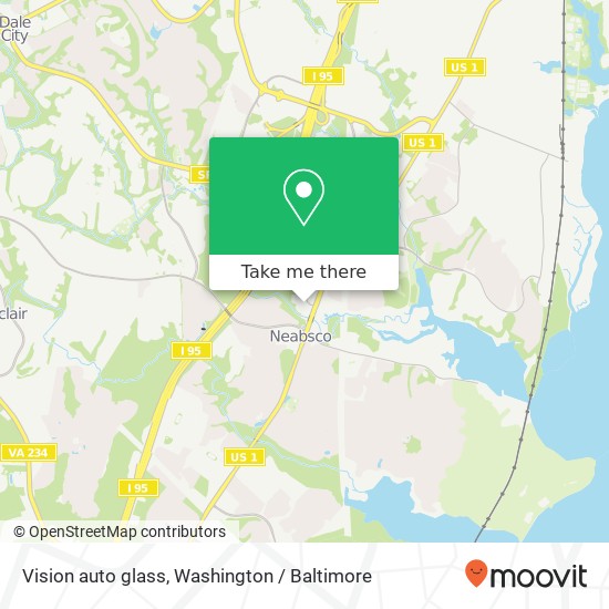 Vision auto glass map