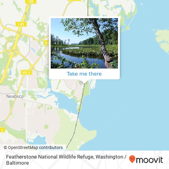 Featherstone National Wildlife Refuge map