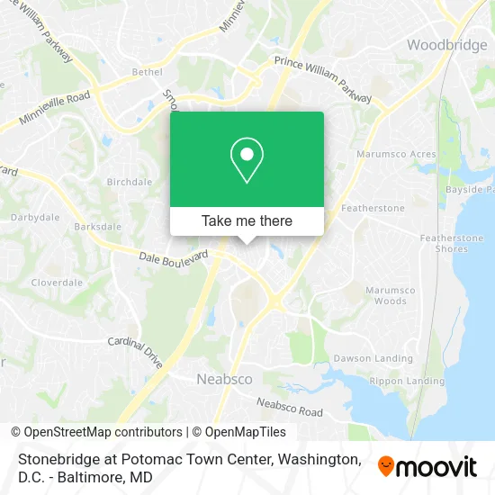 Mapa de Stonebridge at Potomac Town Center