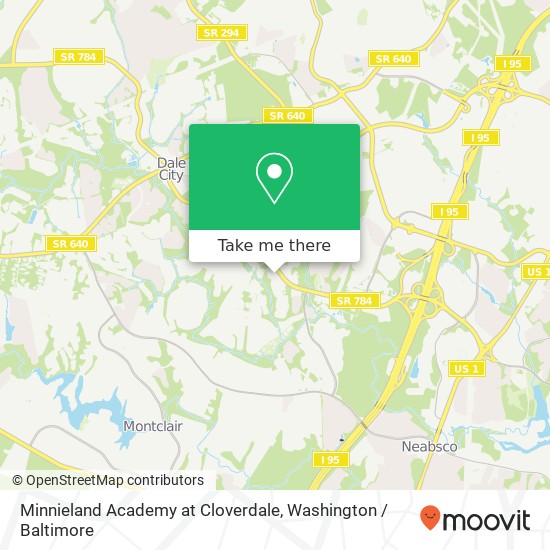Mapa de Minnieland Academy at Cloverdale