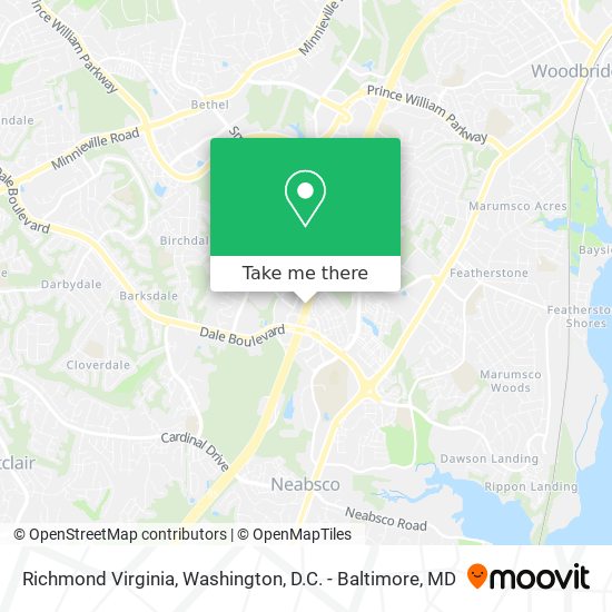 Richmond Virginia map