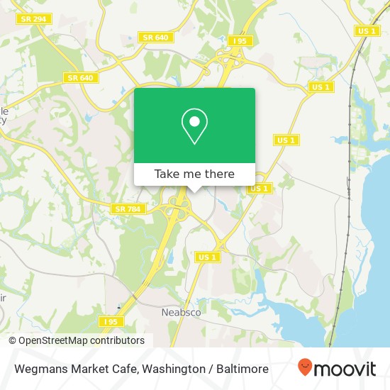 Wegmans Market Cafe map