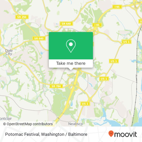 Mapa de Potomac Festival