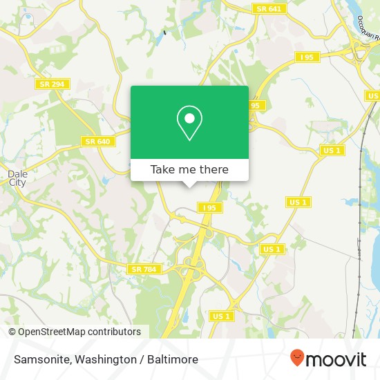 Samsonite map