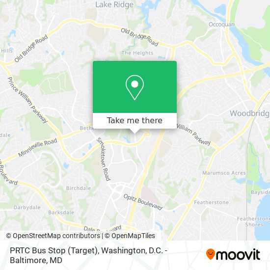 PRTC Bus Stop (Target) map