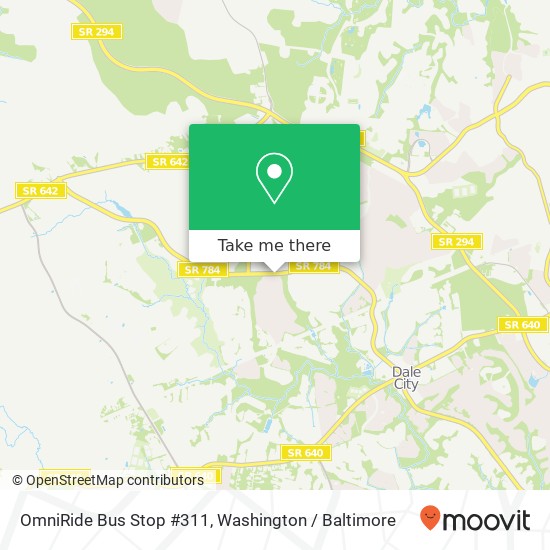 Mapa de OmniRide Bus Stop #311