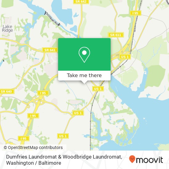 Mapa de Dumfries Laundromat & Woodbridge Laundromat