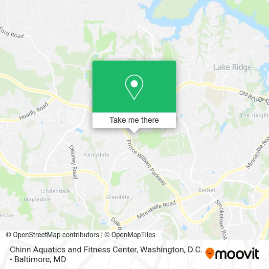 Chinn Aquatics and Fitness Center map