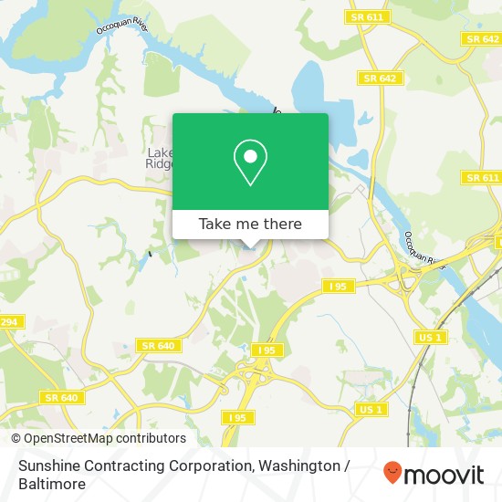 Sunshine Contracting Corporation map