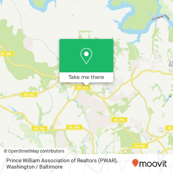 Prince William Association of Realtors (PWAR) map