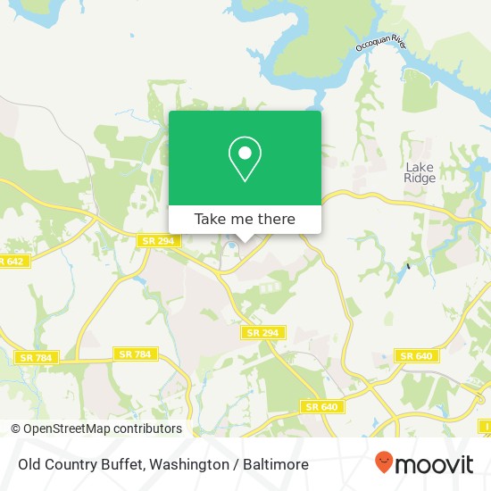 Mapa de Old Country Buffet