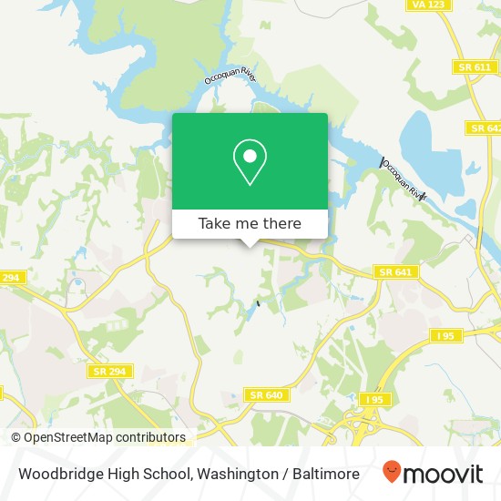 Mapa de Woodbridge High School