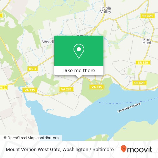Mount Vernon West Gate map
