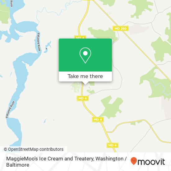 Mapa de MaggieMoo's Ice Cream and Treatery