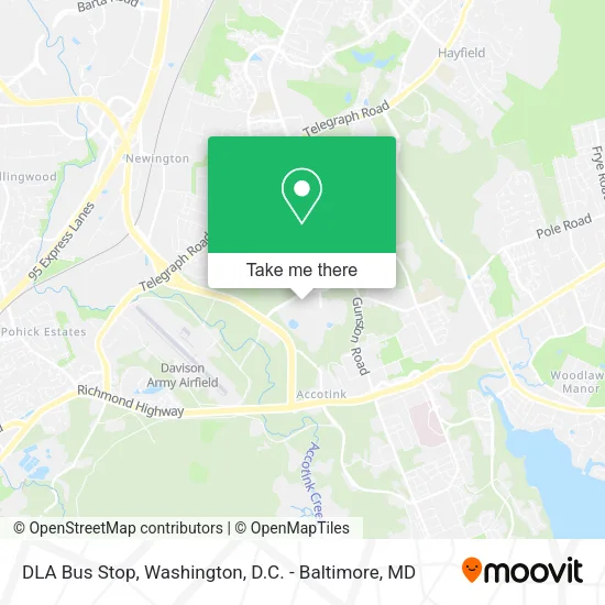 DLA Bus Stop map