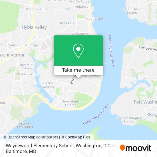 Mapa de Waynewood Elementary School