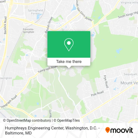 Humphreys Engineering Center map