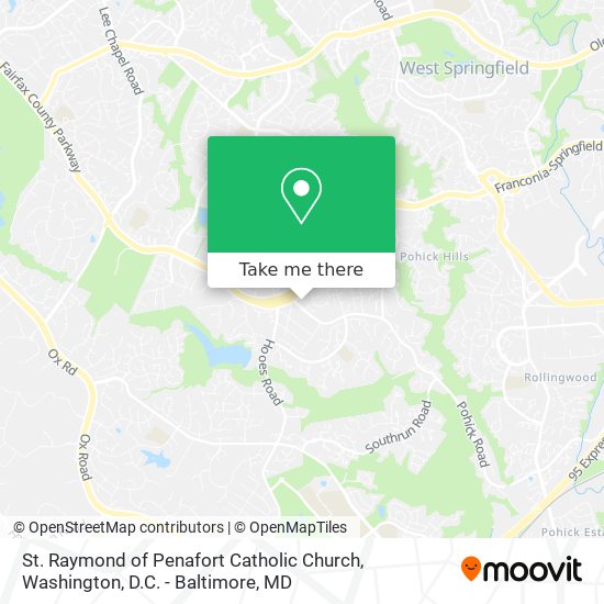 St. Raymond of Penafort Catholic Church map