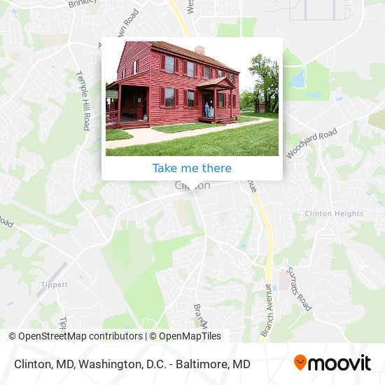 Clinton, MD map