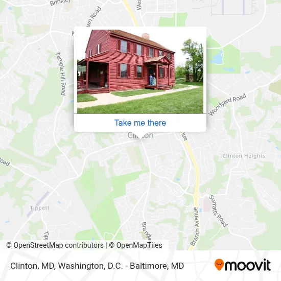 Clinton, MD map