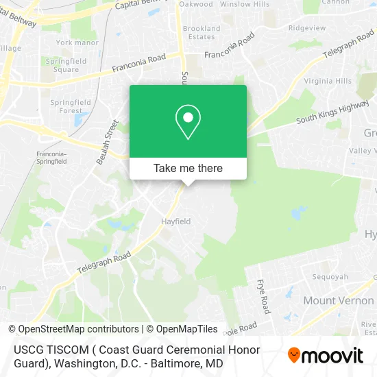 USCG TISCOM ( Coast Guard Ceremonial Honor Guard) map