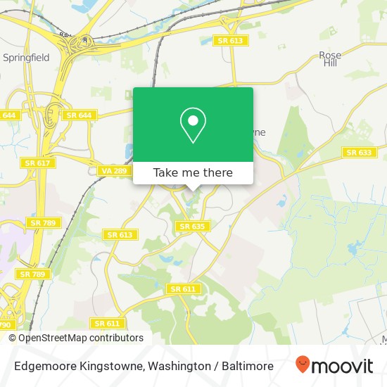 Edgemoore Kingstowne map