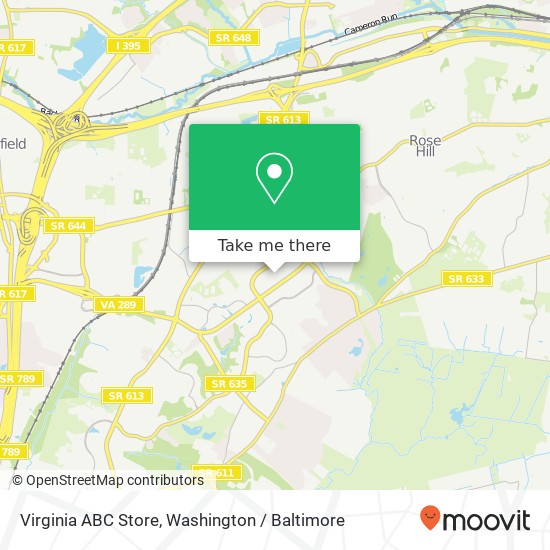 Virginia ABC Store map