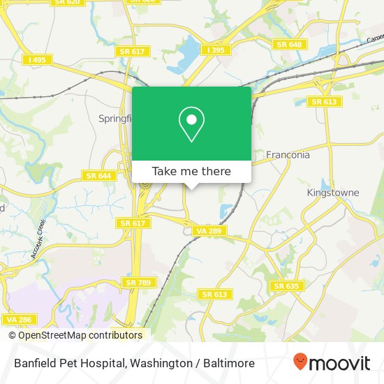 Mapa de Banfield Pet Hospital