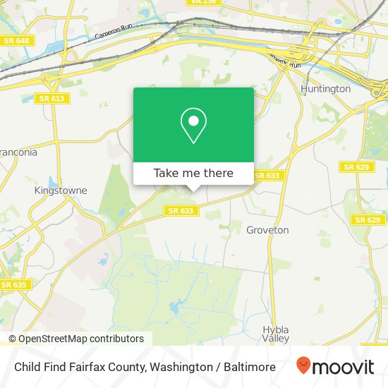 Child Find Fairfax County map