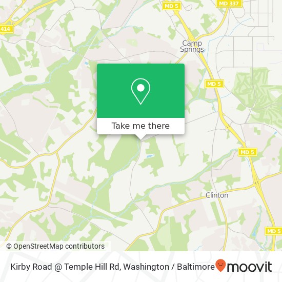Mapa de Kirby Road @ Temple Hill Rd