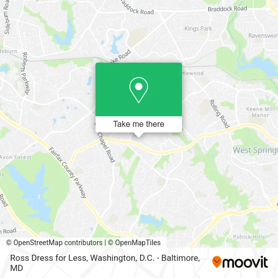 Mapa de Ross Dress for Less