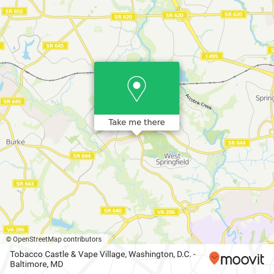 Mapa de Tobacco Castle & Vape Village