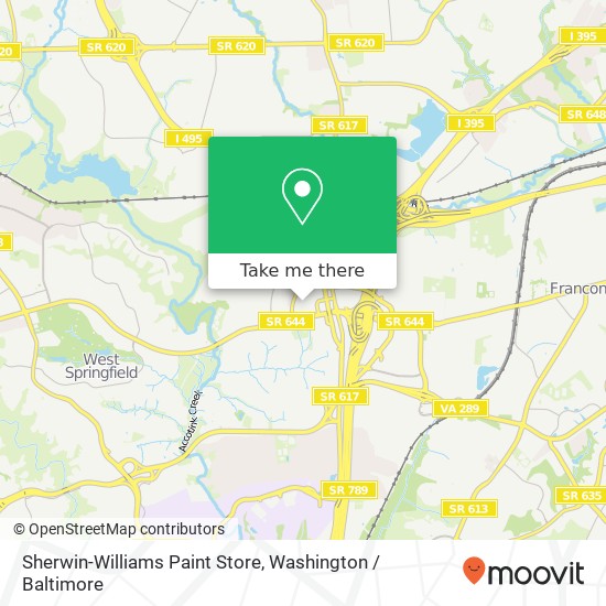 Sherwin-Williams Paint Store map