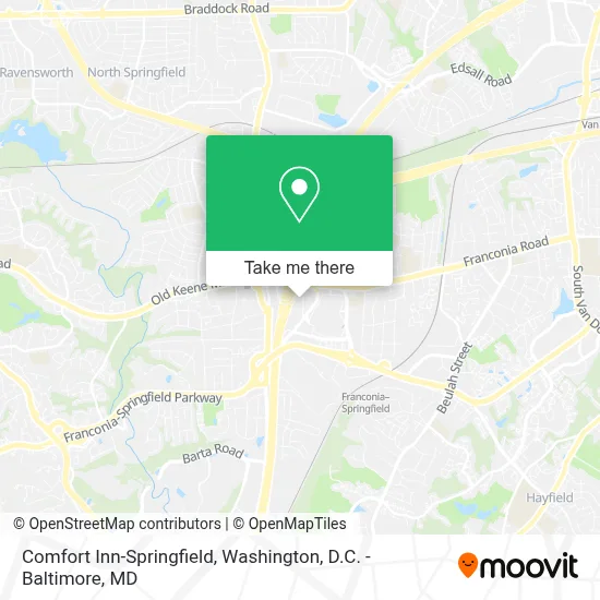 Comfort Inn-Springfield map