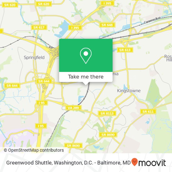 Greenwood Shuttle map
