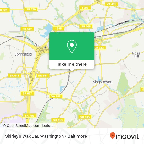 Shirley's Wax Bar map