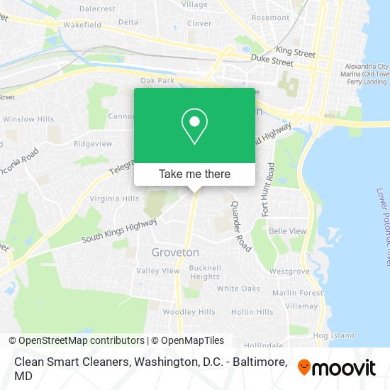 Clean Smart Cleaners map