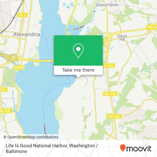 Life Is Good National Harbor map