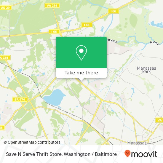 Mapa de Save N Serve Thrift Store