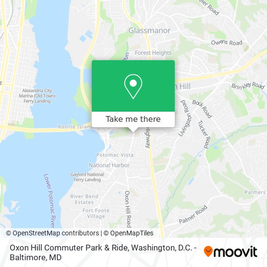 Oxon Hill Commuter Park & Ride map