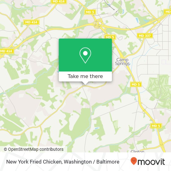 New York Fried Chicken map