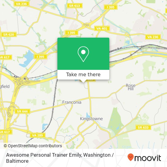 Awesome Personal Trainer Emily map