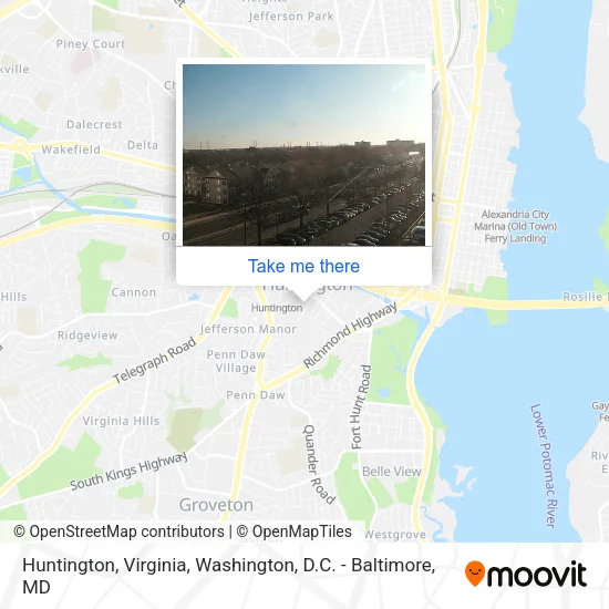 Mapa de Huntington, Virginia