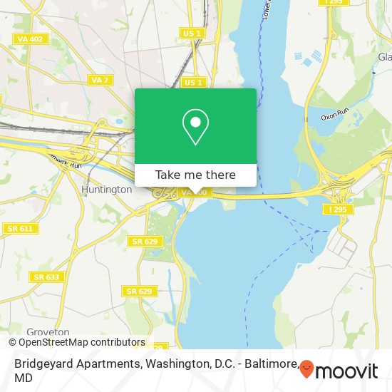 Mapa de Bridgeyard Apartments