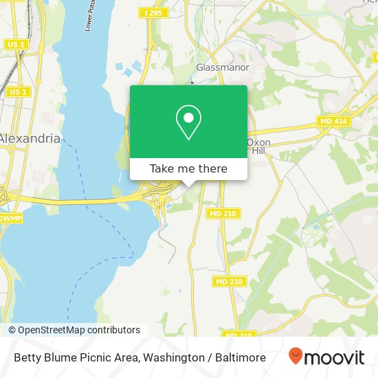 Betty Blume Picnic Area map